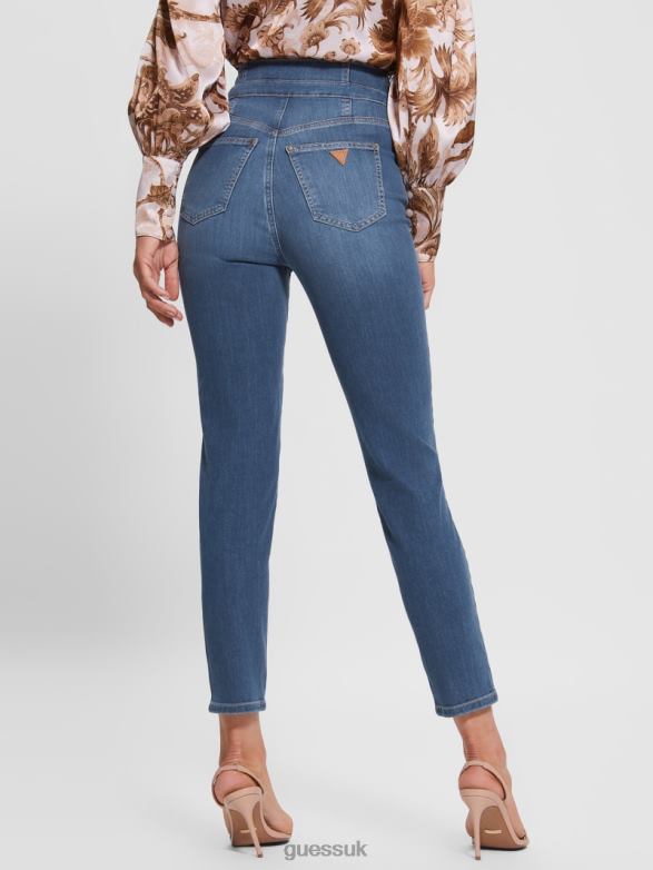 GUESS Women Eco Gwenny Skinny Jeans Plume Mid Apparel V28V6116
