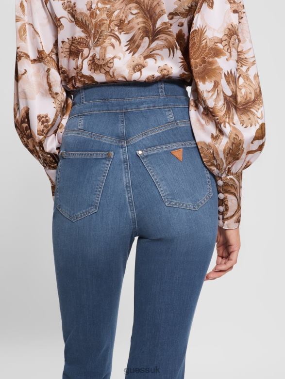 GUESS Women Eco Gwenny Skinny Jeans Plume Mid Apparel V28V6116
