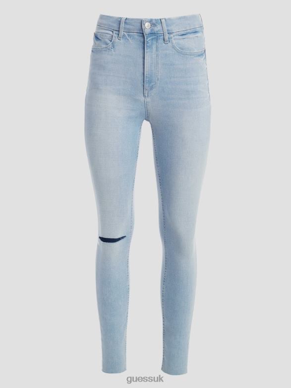 GUESS Women Eco Icon High-Rise Skinny Jeans Celestite Indigo Apparel V28V669