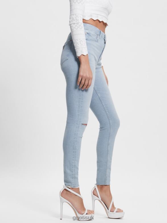 GUESS Women Eco Icon High-Rise Skinny Jeans Celestite Indigo Apparel V28V669
