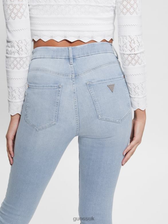 GUESS Women Eco Icon High-Rise Skinny Jeans Celestite Indigo Apparel V28V669