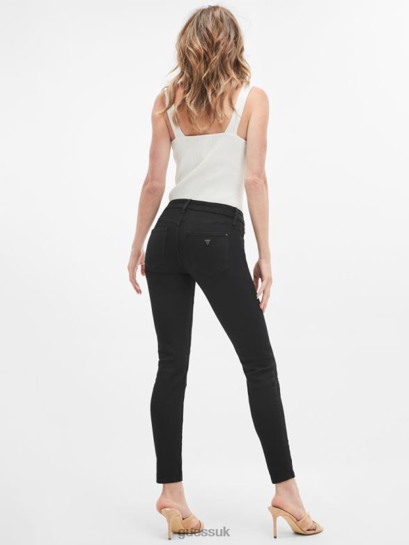 GUESS Women Eco Low-Rise Power Skinny Jeans Noria Wash Apparel V28V6264
