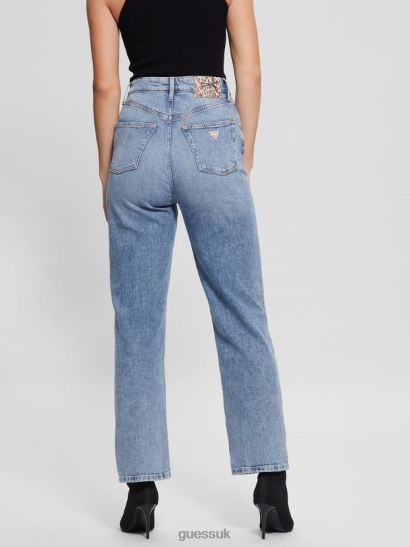 GUESS Women Eco Melrose Distressed Jeans Target Blue Apparel V28V6101