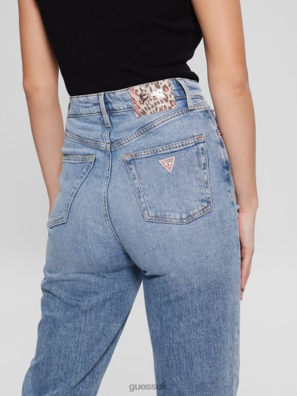GUESS Women Eco Melrose Distressed Jeans Target Blue Apparel V28V6101