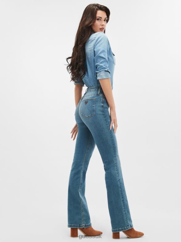 GUESS Women Eco Sexy Boot Jeans Alpha Apparel V28V671