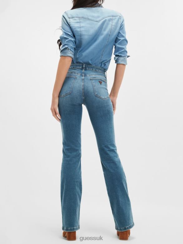 GUESS Women Eco Sexy Boot Jeans Alpha Apparel V28V671