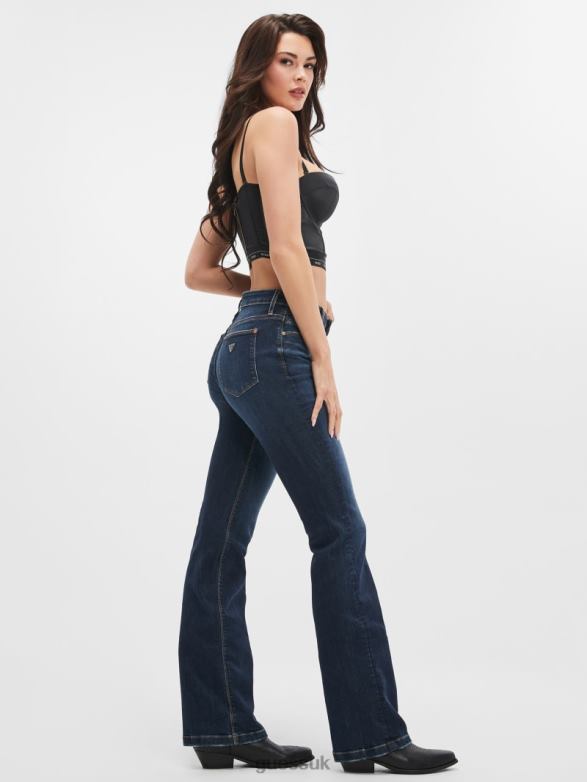 GUESS Women Eco Sexy Boot Jeans Carrie Dark Apparel V28V697