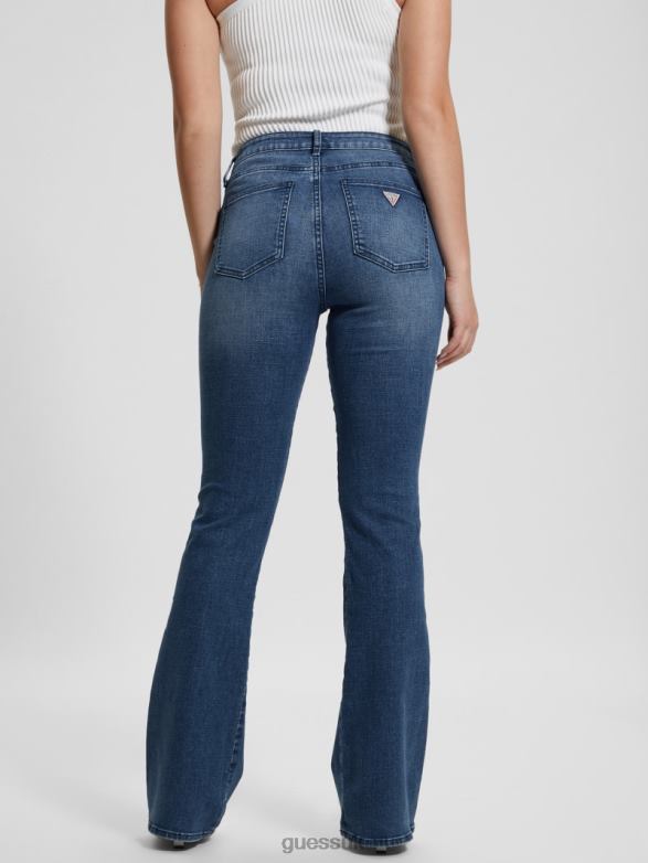 GUESS Women Eco Sexy Flare Jeans Mystic Blue Wash Apparel V28V641