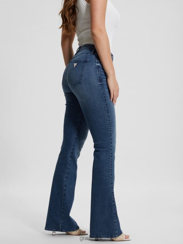 GUESS Women Eco Sexy Flare Jeans Mystic Blue Wash Apparel V28V641
