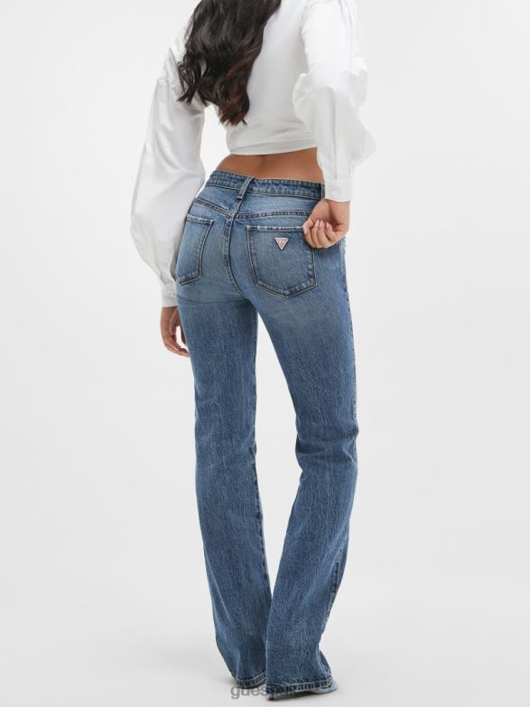 GUESS Women Eco Sexy Straight Jeans Blue Vibrations Apparel V28V645