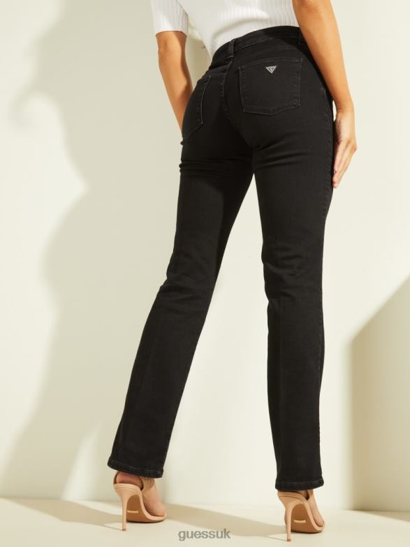 GUESS Women Eco Sexy Straight Jeans Carrie Black Apparel V28V6229