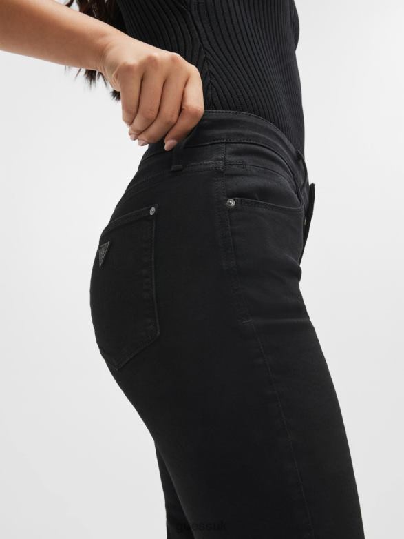 GUESS Women Eco Sexy Straight Jeans Carrie Black Apparel V28V687