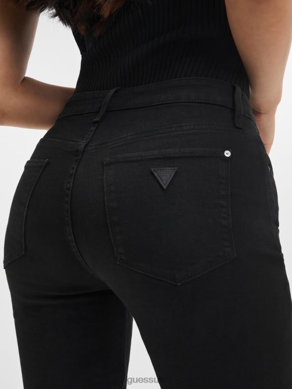 GUESS Women Eco Sexy Straight Jeans Carrie Black Apparel V28V687