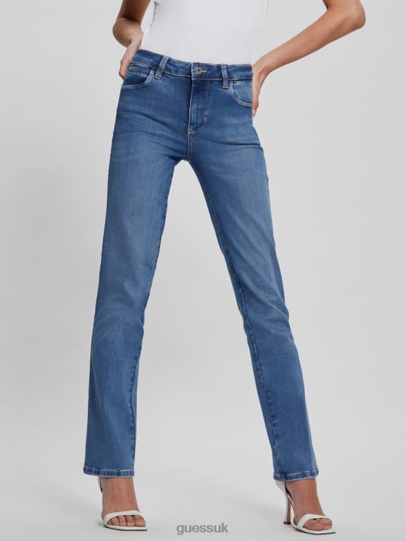 GUESS Women Eco Sexy Straight Jeans Rt Solar Apparel V28V685