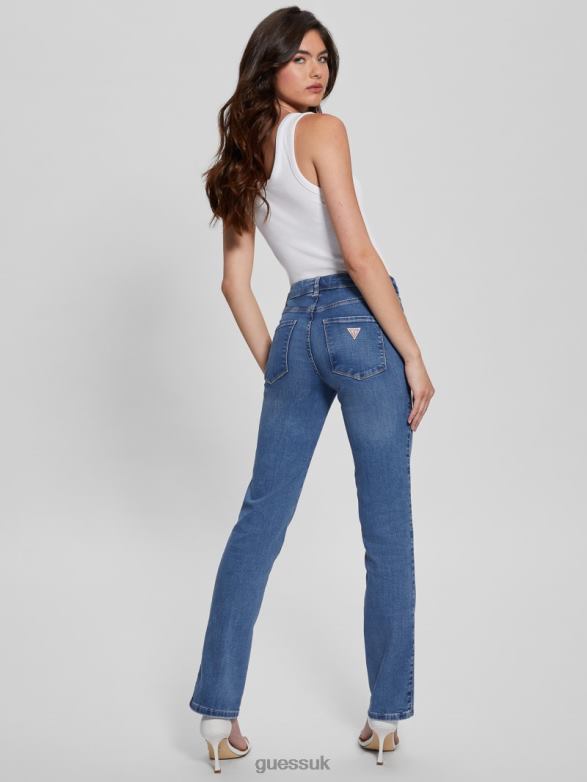 GUESS Women Eco Sexy Straight Jeans Rt Solar Apparel V28V685