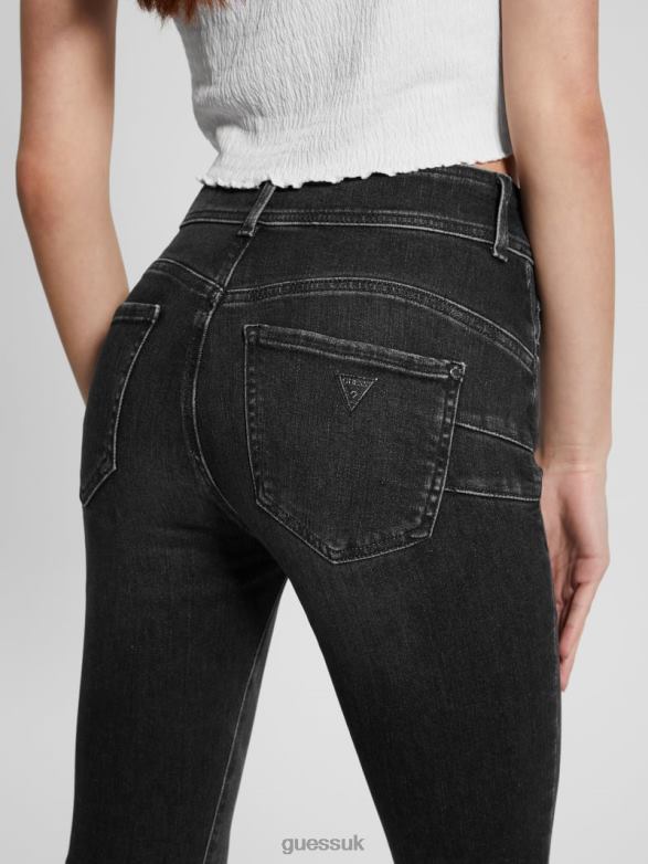 GUESS Women Eco Shape-Up Skinny Denim Jeans Station Black Apparel V28V651