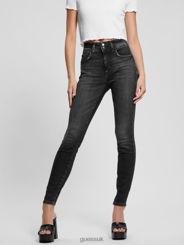 GUESS Women Eco Shape-Up Skinny Denim Jeans Station Black Apparel V28V651