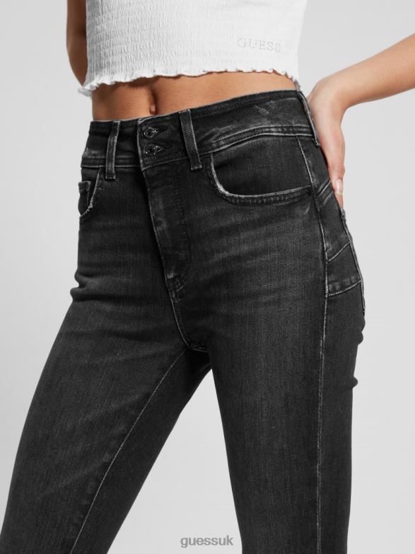 GUESS Women Eco Shape-Up Skinny Denim Jeans Station Black Apparel V28V651
