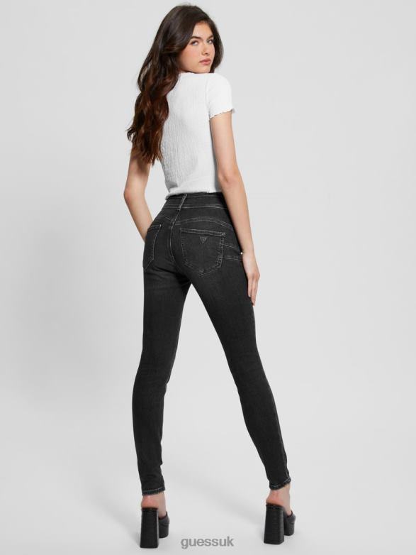 GUESS Women Eco Shape-Up Skinny Denim Jeans Station Black Apparel V28V651