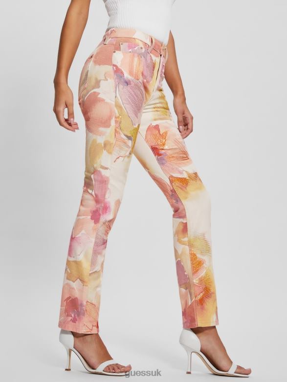 GUESS Women Girly Floral Skinny Jeans Metro Flower Apparel V28V691