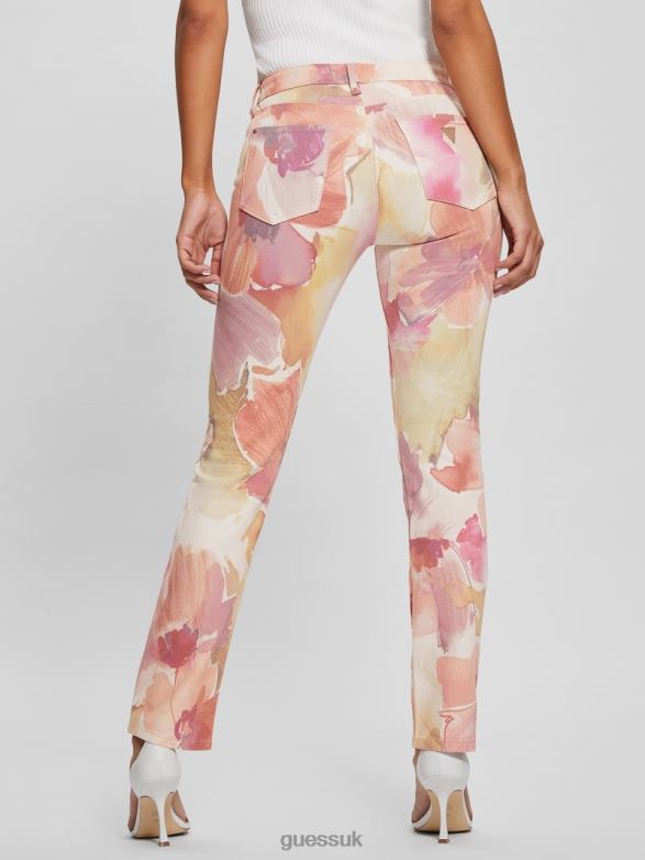 GUESS Women Girly Floral Skinny Jeans Metro Flower Apparel V28V691