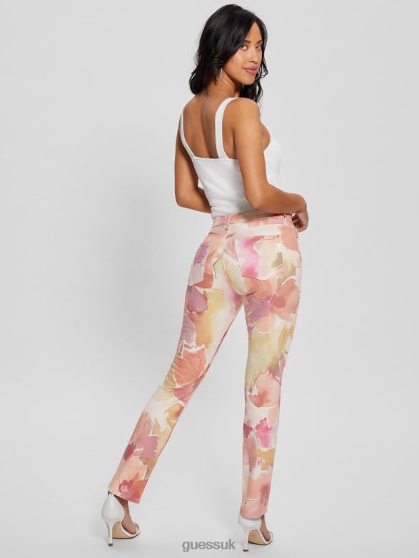 GUESS Women Girly Floral Skinny Jeans Metro Flower Apparel V28V691