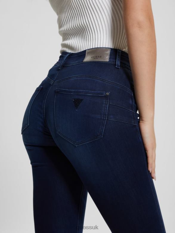 GUESS Women High-Rise Shape Up Jeans Warm Ocean Apparel V28V634