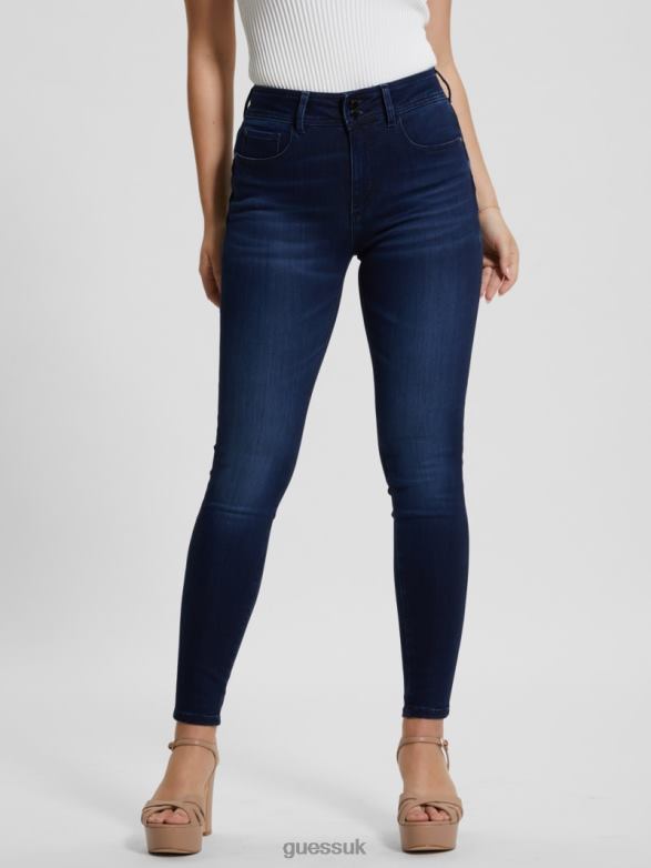 GUESS Women High-Rise Shape Up Jeans Warm Ocean Apparel V28V634