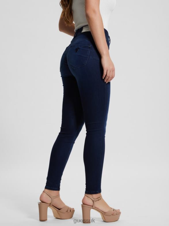 GUESS Women High-Rise Shape Up Jeans Warm Ocean Apparel V28V634