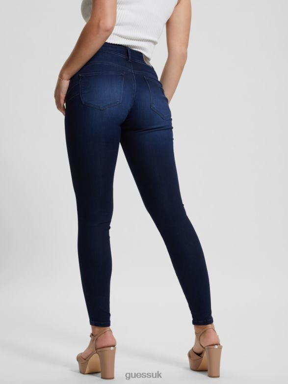 GUESS Women High-Rise Shape Up Jeans Warm Ocean Apparel V28V634