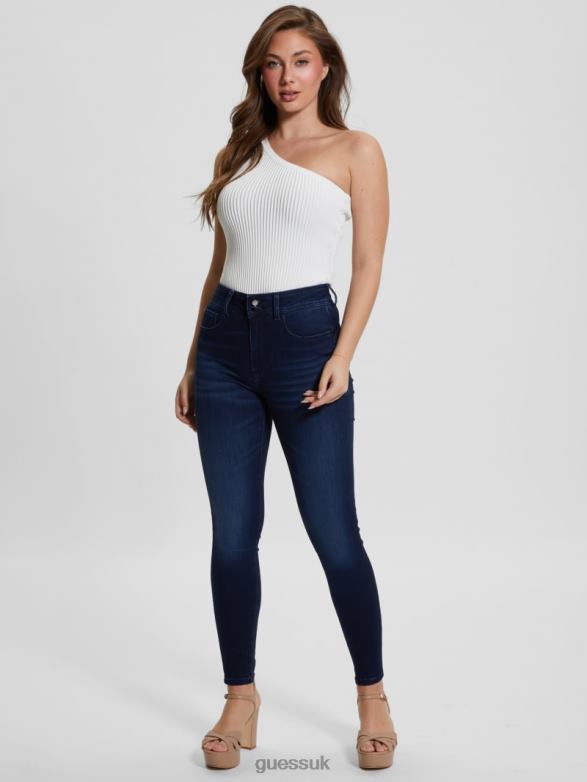 GUESS Women High-Rise Shape Up Jeans Warm Ocean Apparel V28V634