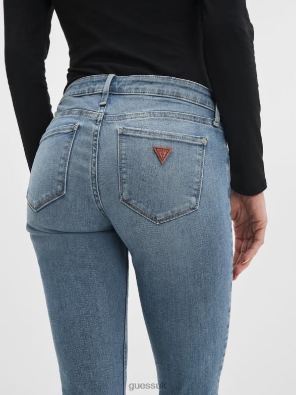 GUESS Women Low-Rise Power Skinny Afina Blue Apparel V28V6231