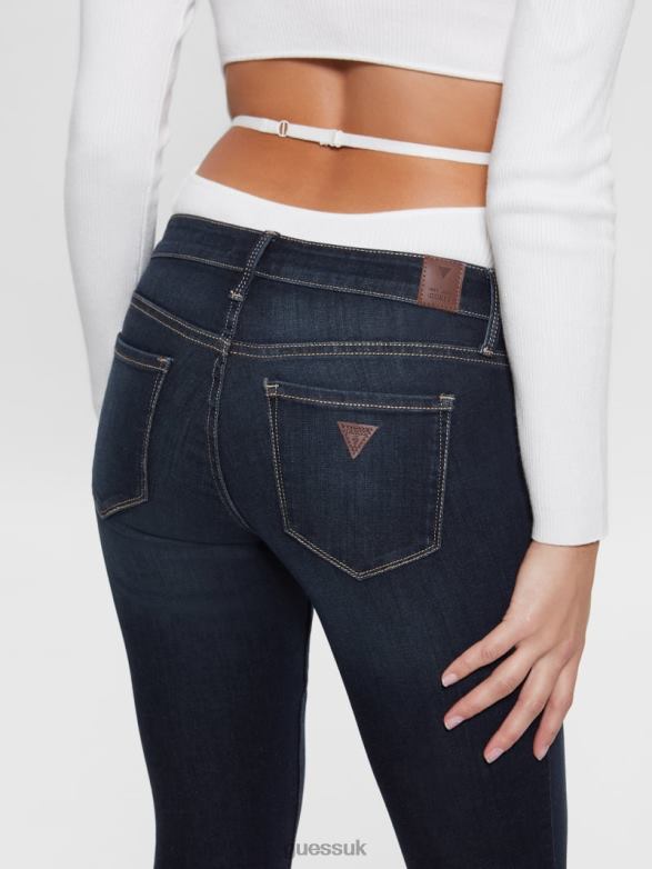 GUESS Women Low-Rise Power Skinny Jeans Kent Wash Apparel V28V6189