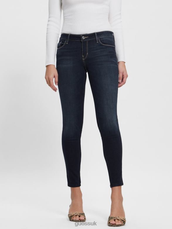 GUESS Women Low-Rise Power Skinny Jeans Kent Wash Apparel V28V6189