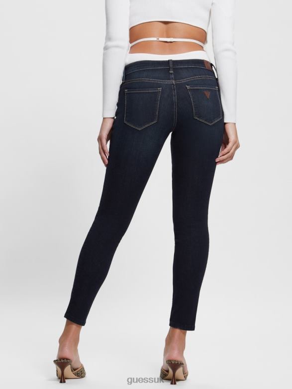 GUESS Women Low-Rise Power Skinny Jeans Kent Wash Apparel V28V6189