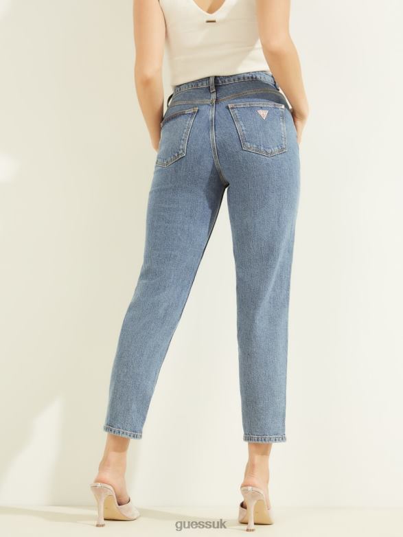 GUESS Women Mom Jeans Authentic Mid Apparel V28V6110