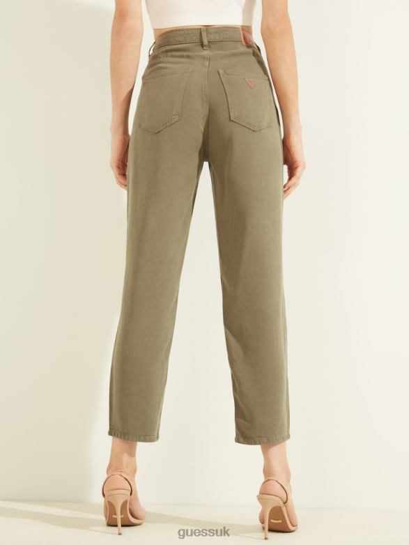 GUESS Women Mom Jeans Isle Wash Apparel V28V6186