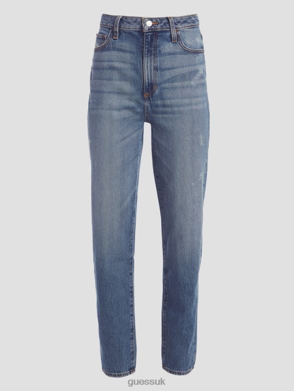 GUESS Women Mom Jeans Pipe Dreams Apparel V28V6142