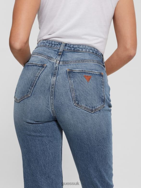 GUESS Women Mom Jeans Pipe Dreams Apparel V28V6142