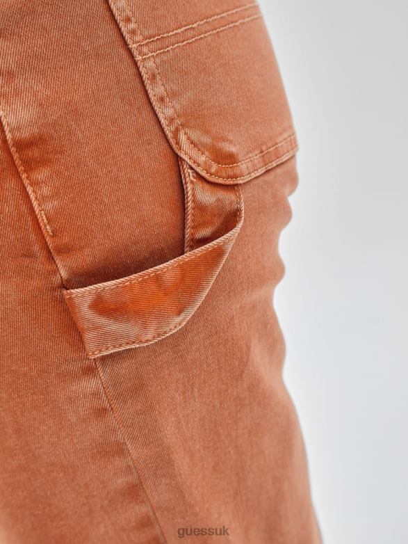 GUESS Women Originals Carpenter Jeans Real Orange Multi Apparel V28V6173