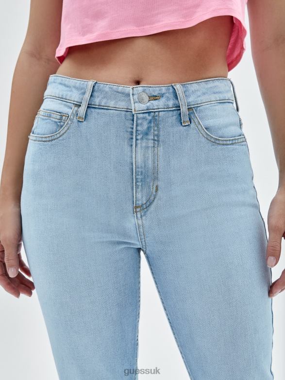 GUESS Women Originals Kit Super High-Rise Skinny Jeans Go Broadway Lt Wash Apparel V28V6185