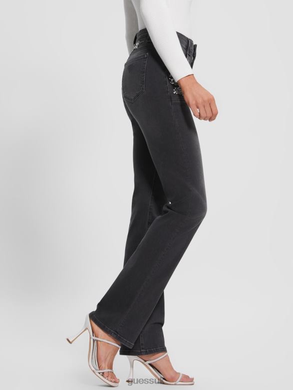 GUESS Women Rayna Embellished Baby Bootcut Jeans Night Out Apparel V28V6159