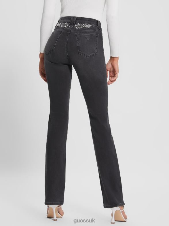 GUESS Women Rayna Embellished Baby Bootcut Jeans Night Out Apparel V28V6159