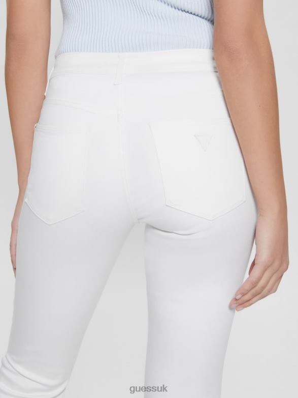GUESS Women Ryder Low-Rise Flared Jeans Pure White Apparel V28V6224