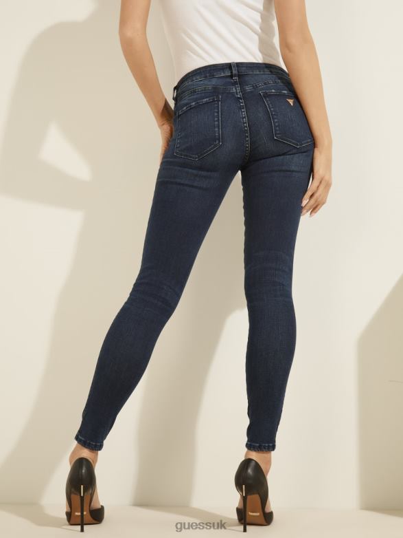 GUESS Women Sexy Curve Mid-Rise Jeans Luxe Medium Wash Apparel V28V6187