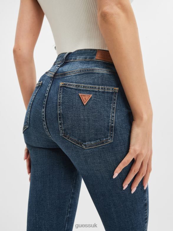 GUESS Women Sexy Flared Jeans Blue Fog Wash Apparel V28V684