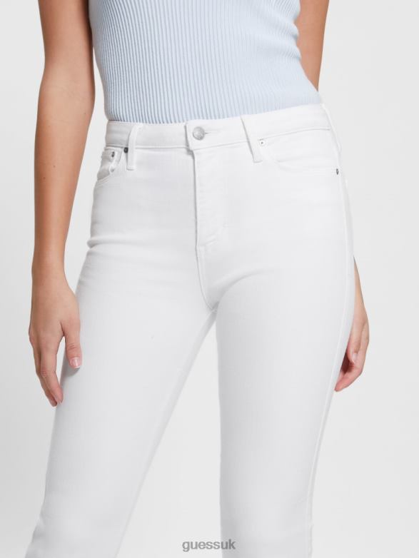 GUESS Women Sexy Flared Jeans Pure White Apparel V28V624