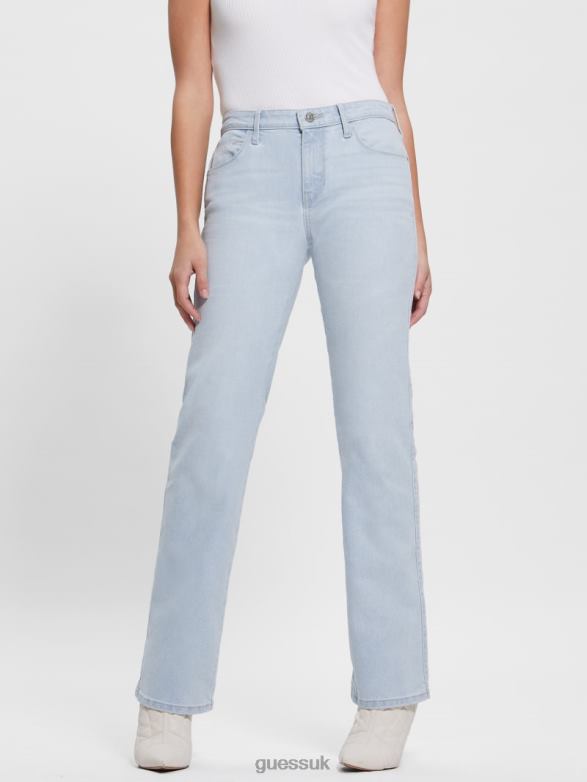 GUESS Women Sexy Straight Jeans Brightstone Blue Apparel V28V617