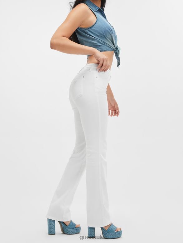 GUESS Women Sexy Straight Jeans Pure White Apparel V28V621