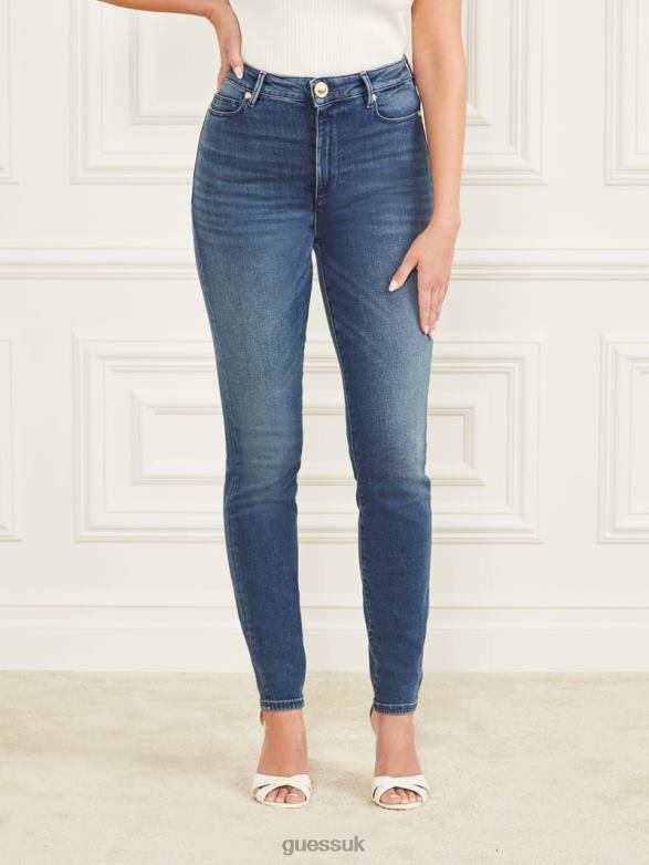 GUESS Women Stiletto No.97 Jean Night Blue Wash Apparel V28V6103